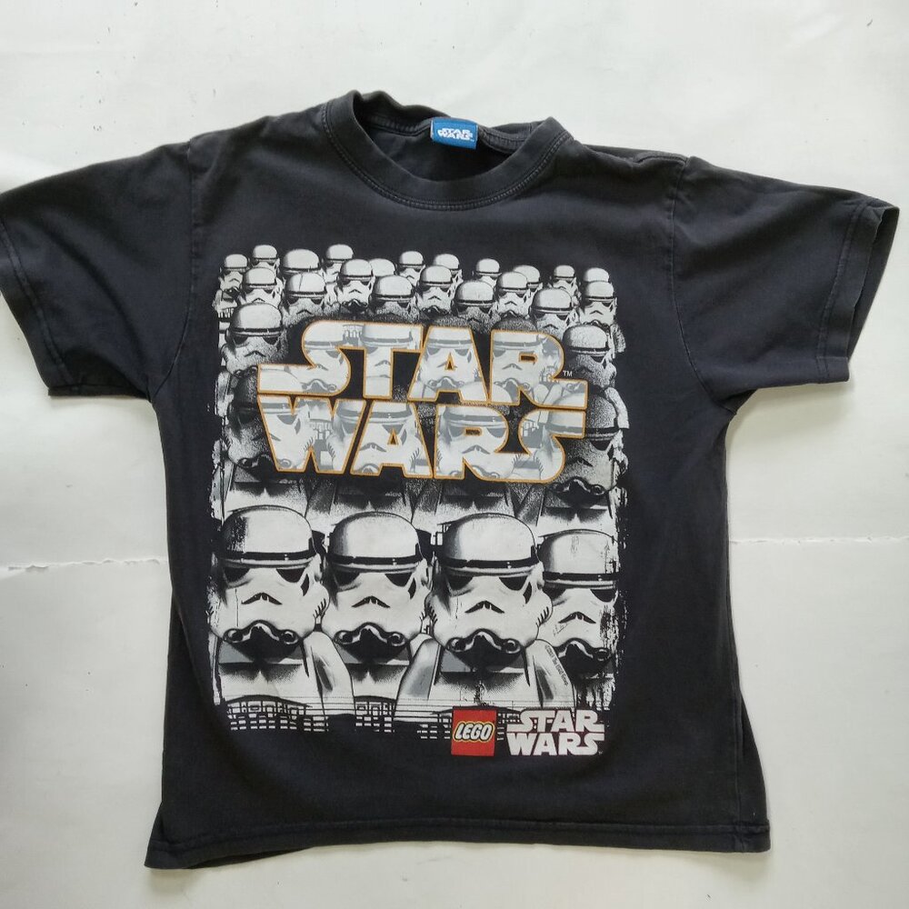 LEGO STAR WARS Storm Troopers Boy Child Shirt Size Med Black Cotton